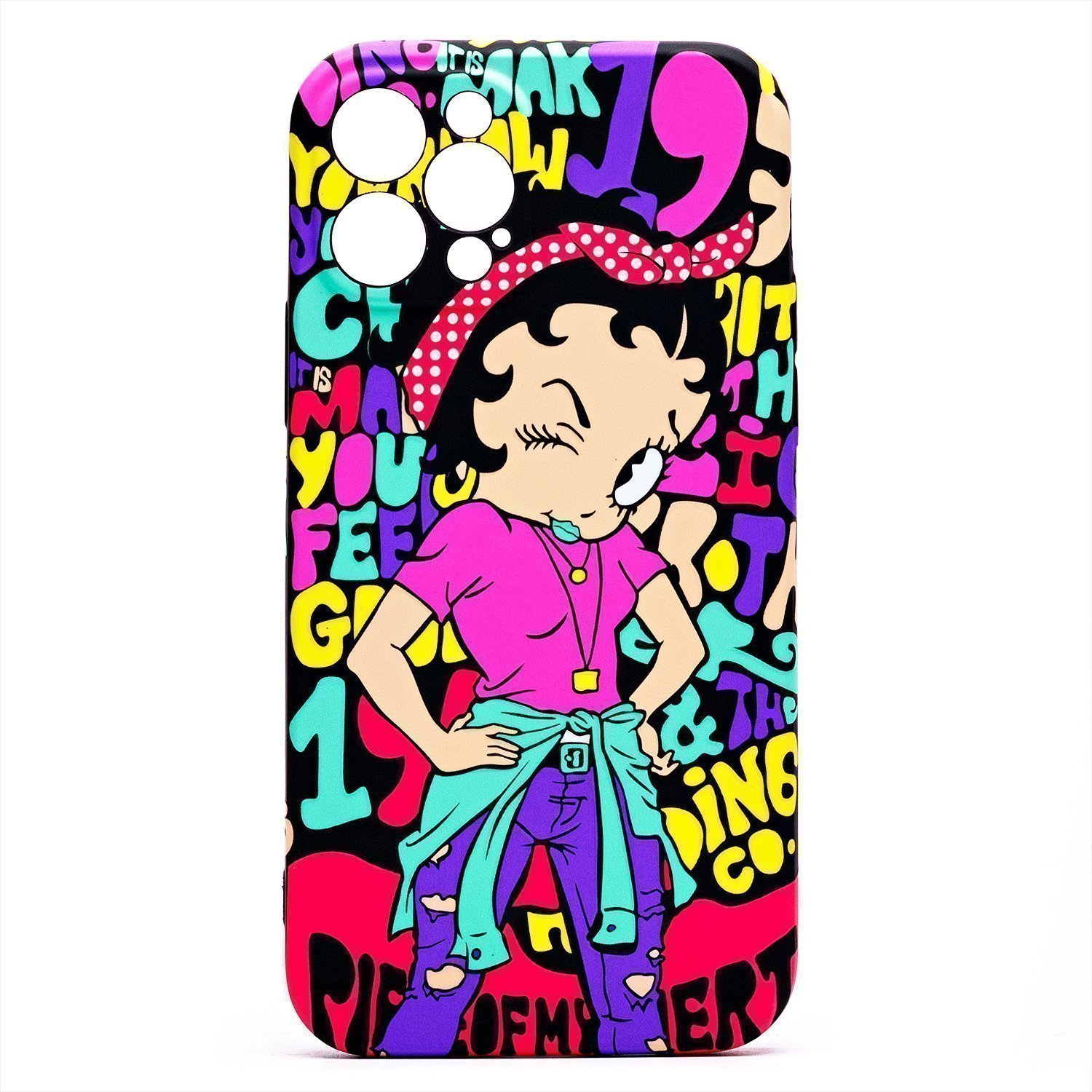 Чехол LUXO Creative iPhone 13 Pro, (рисунок 101, Kaws) черный