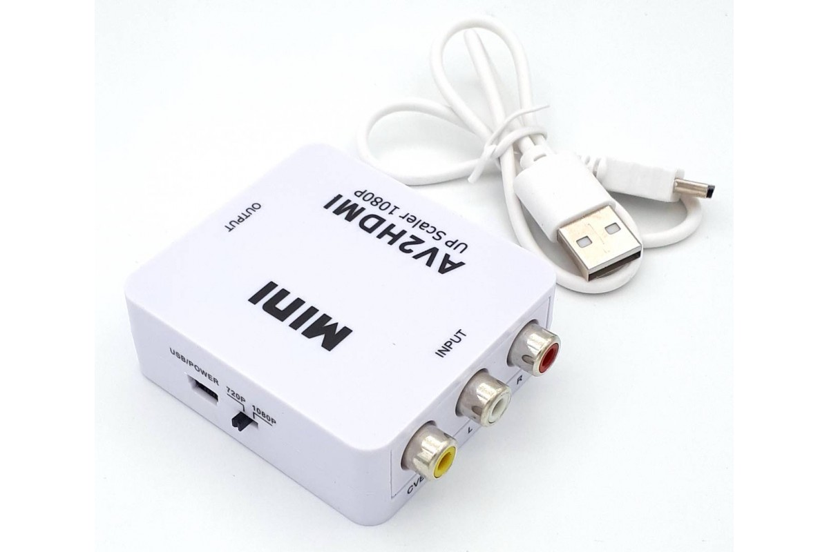 Конвертер RCA (F) to HDMI (F) (белый)