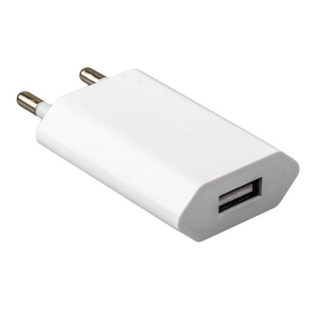 Сетевой USB адаптер 1000mAh (плоский) (MD813ZM/A), белый (тех упаковка)