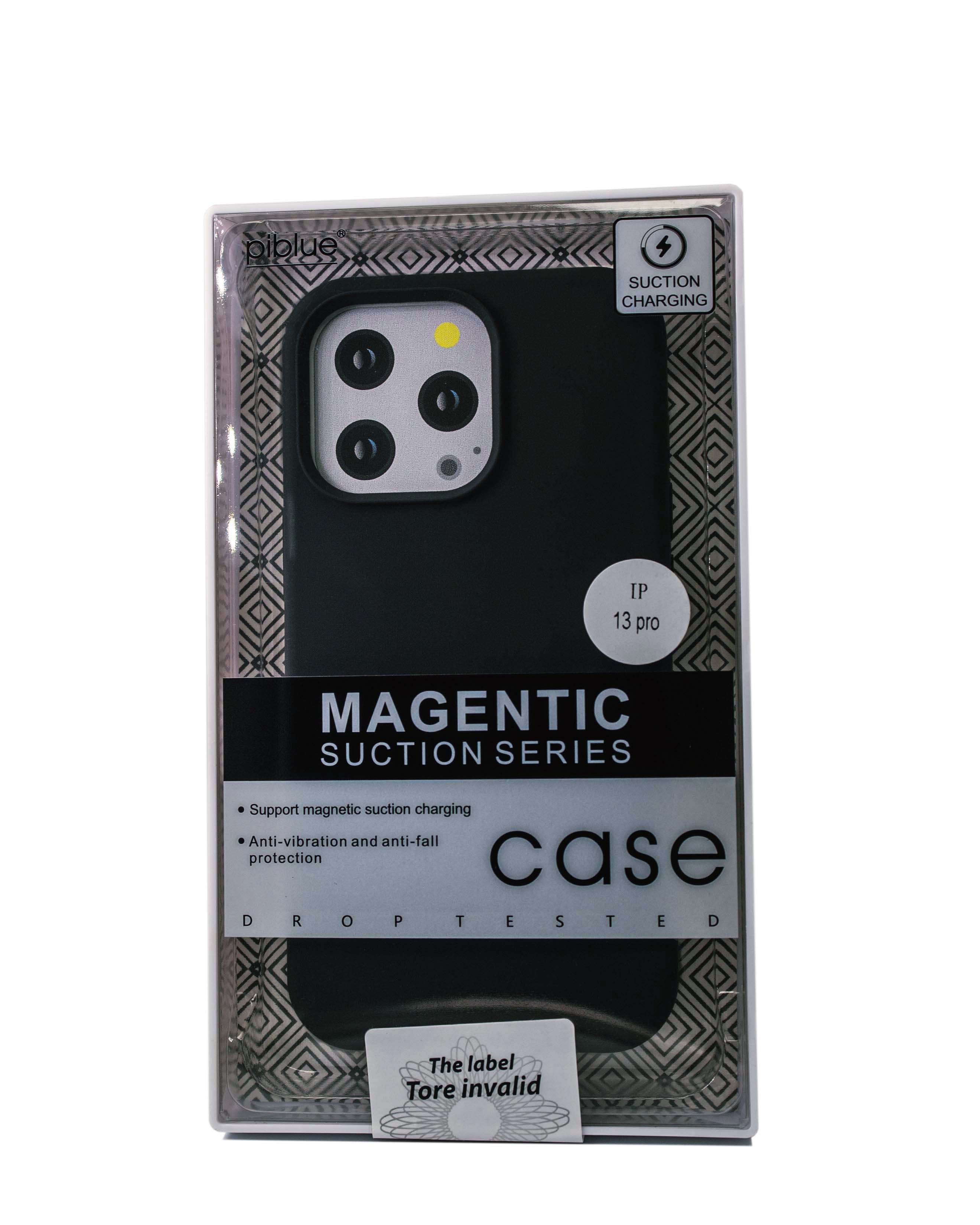 Чехол Piblue iPhone 13 Pro Silicone MagSafe, черный