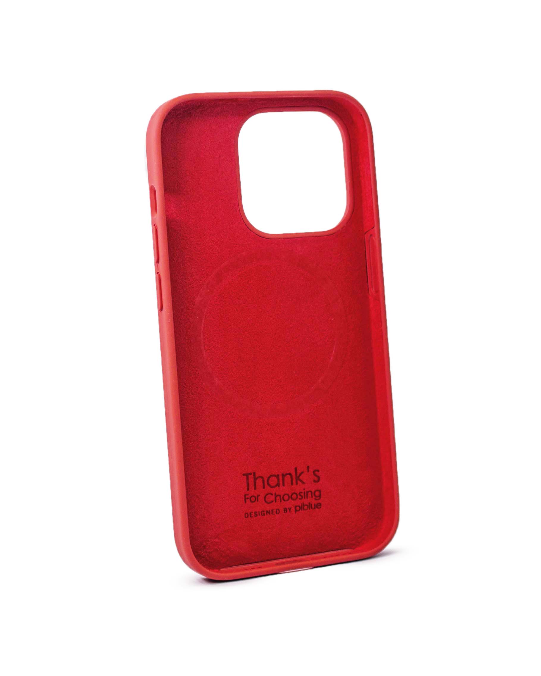 Чехол Piblue iPhone 14 Pro Silicone MagSafe, красный