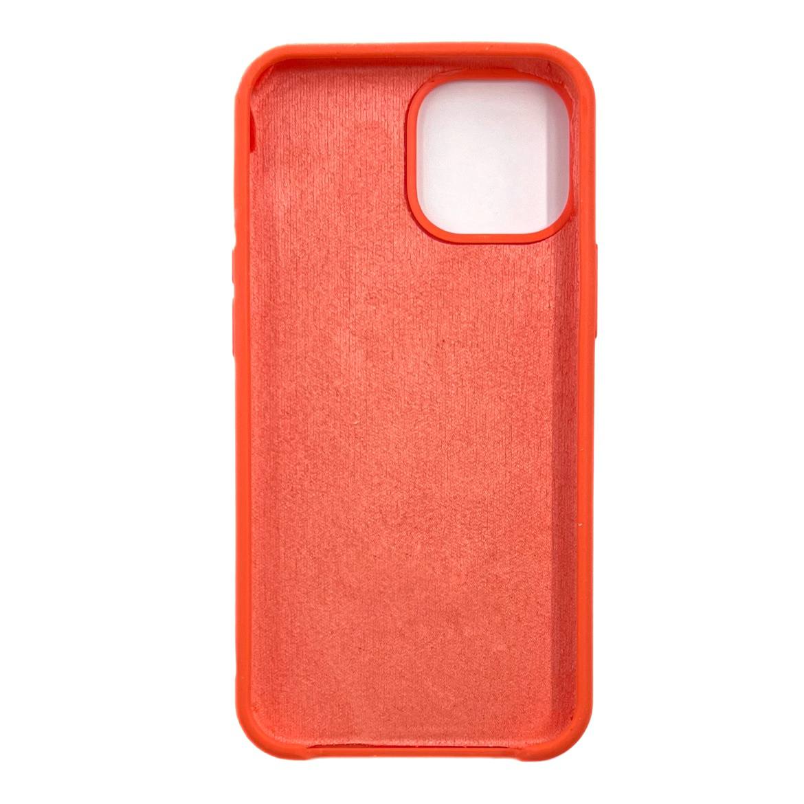 Чехол силиконовый гладкий Soft Touch iPhone 13 mini, оранжевый №2