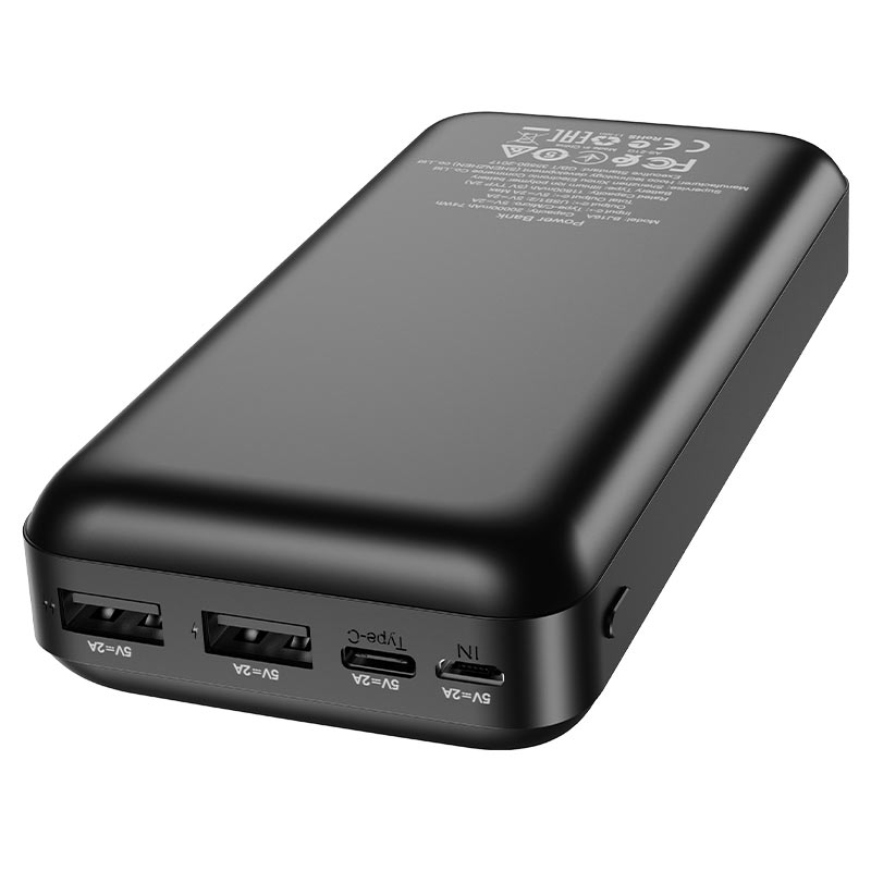 Внешний аккумулятор Power Bank 20000 mAh BOROFONE BJ16A, черный