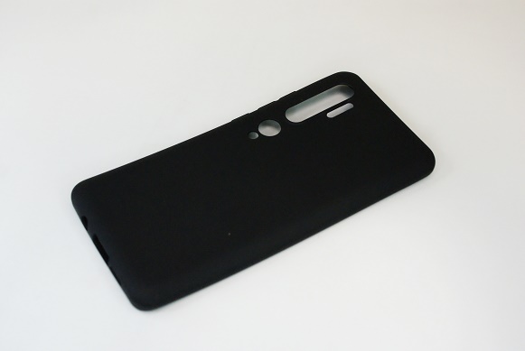 Чехол силиконовый матовый Xiaomi Mi Note 10/ 10 Pro/ CC9 Pro, черный