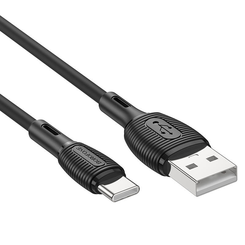 USB кабель Type-C BOROFONE BX86 Advantage (100см. 2,4A), черный