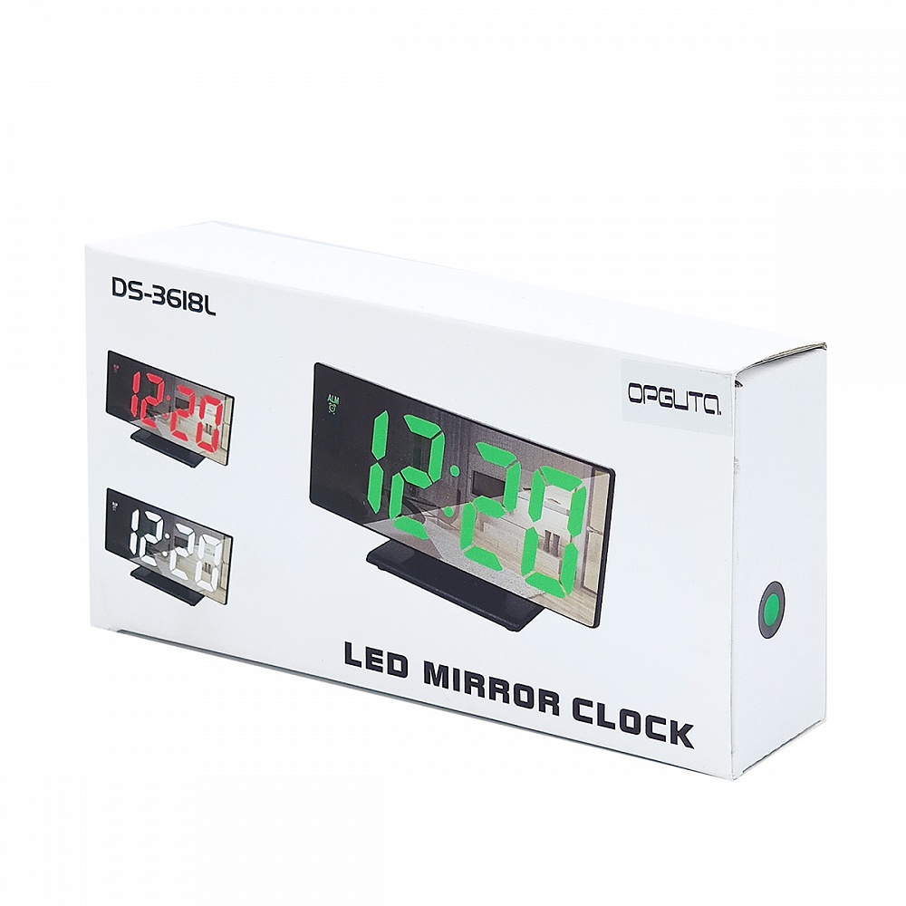 Часы настольные Орбита OT-CLT06 зеленые