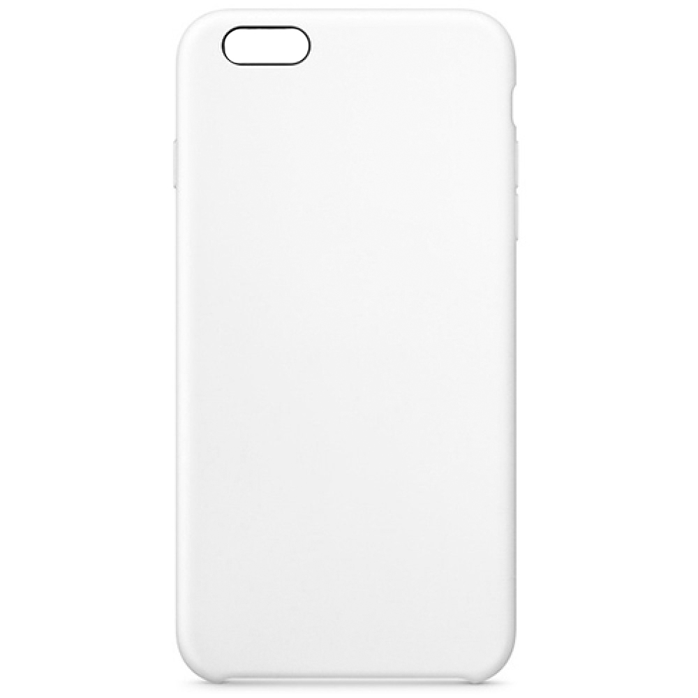 Чехол силиконовый гладкий Soft Touch iPhone 6 Plus/ 6S Plus, белый (без логотипа)