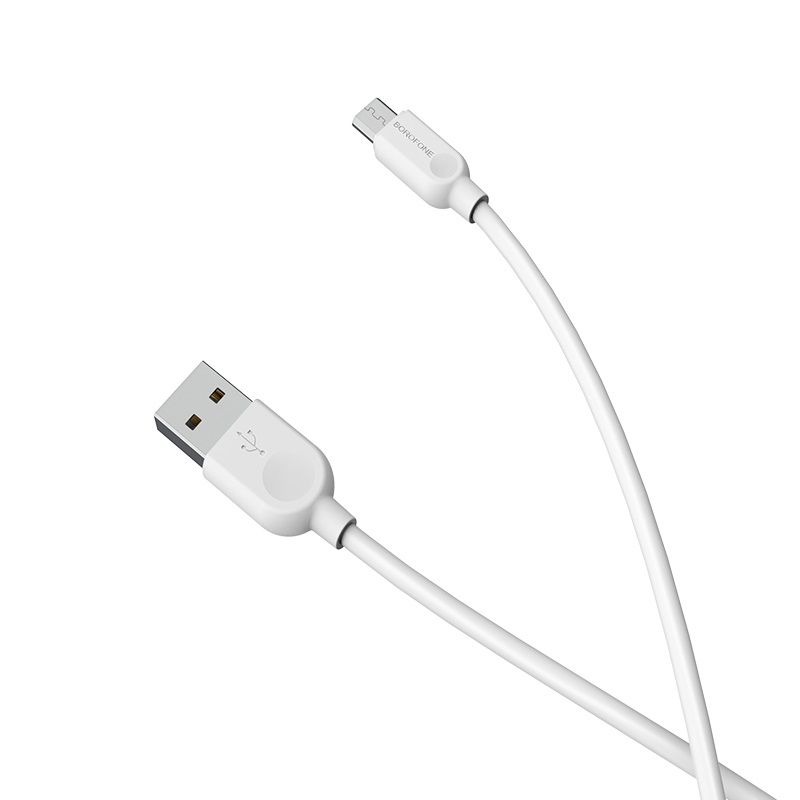 USB кабель micro USB BOROFONE BX14 LinkJet (100см), белый