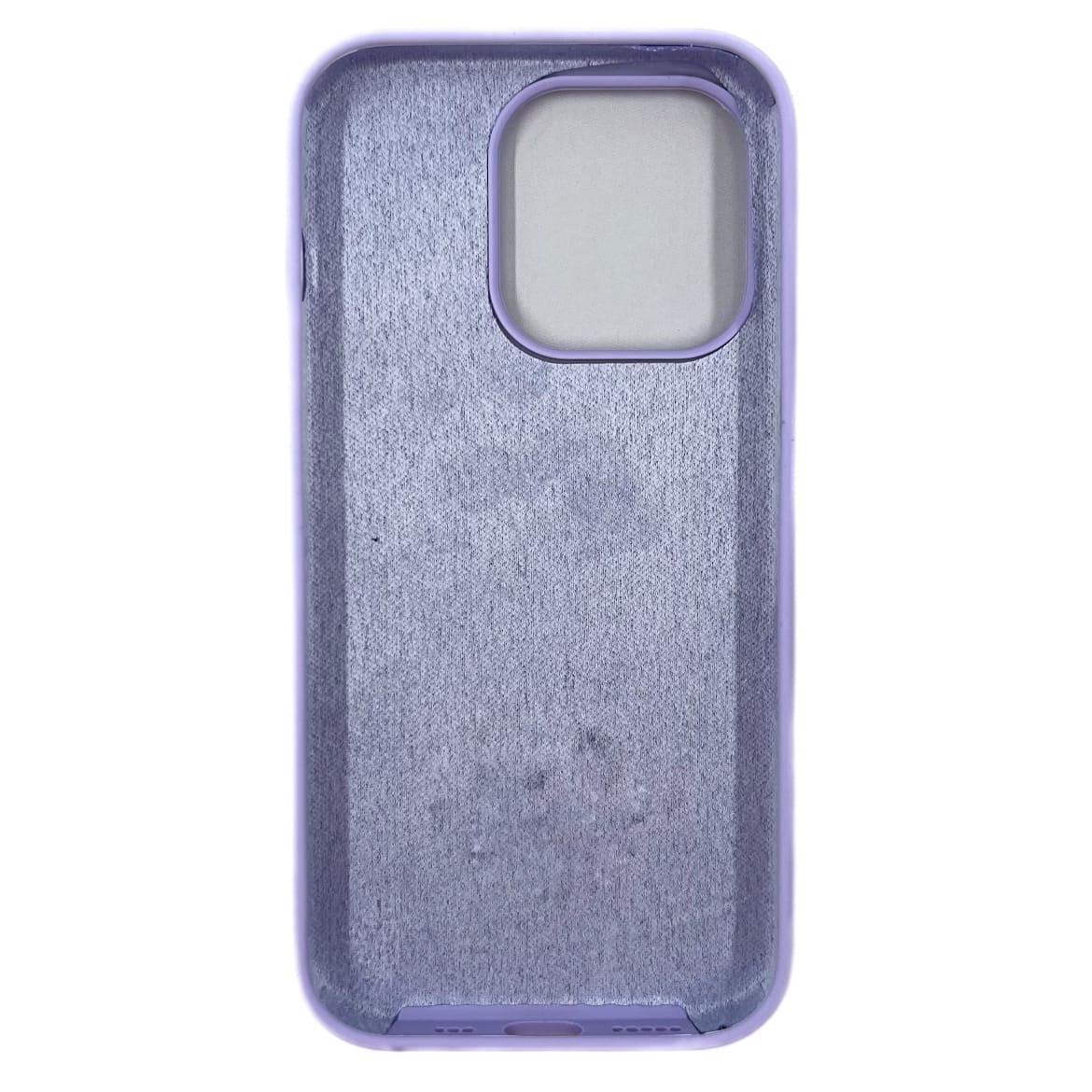 Чехол силиконовый гладкий Soft Touch iPhone 14 Pro, светло-сиреневый №47 (закрытый низ)