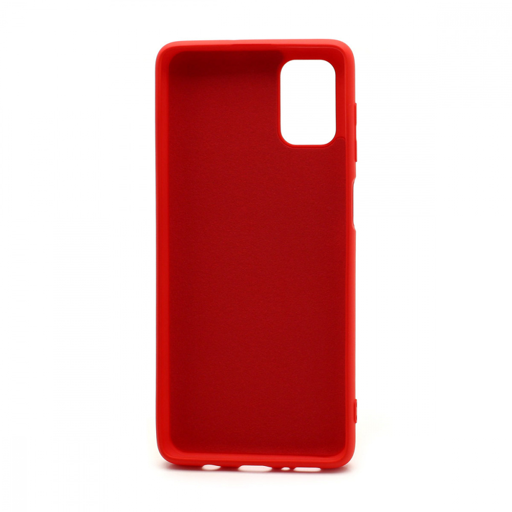 Чехол силиконовый гладкий Soft Touch Samsung M51, красный