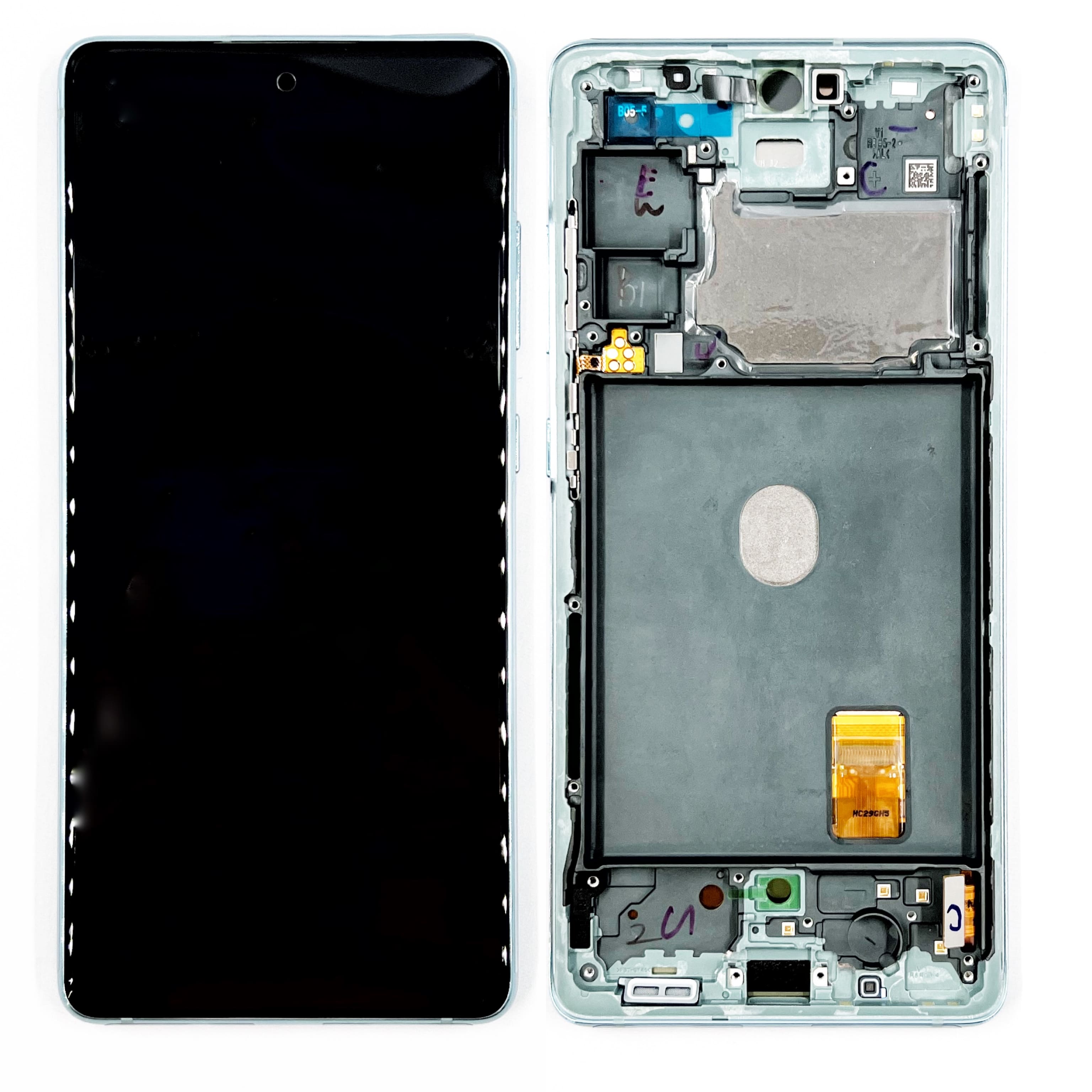 Дисплей Samsung G780F/ G781B Galaxy S20 FE в сборе с тачскрином и рамкой, Зеленый (OR100%)