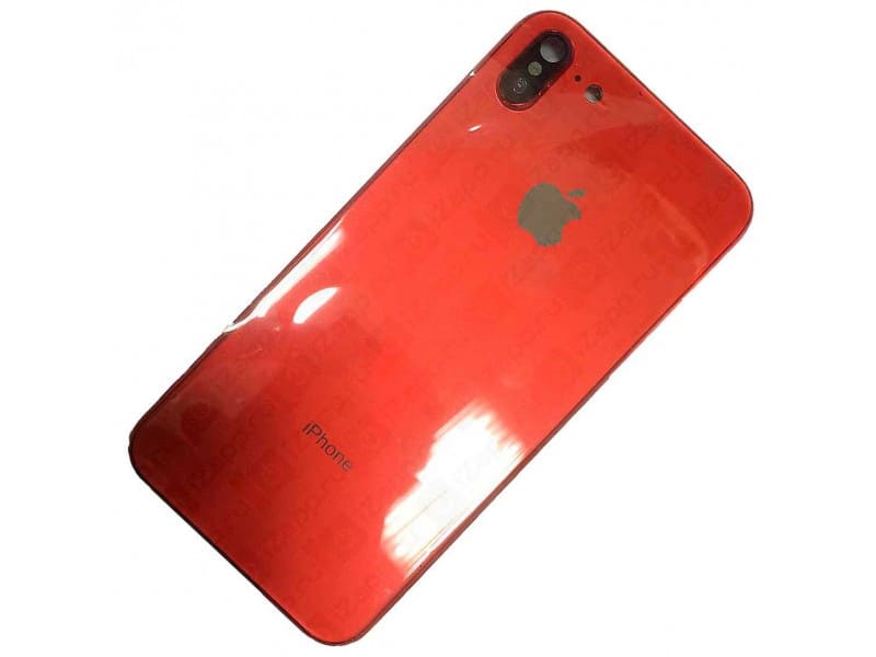 Задняя крышка/ Корпус iPhone 7 под iPhone X, красный
