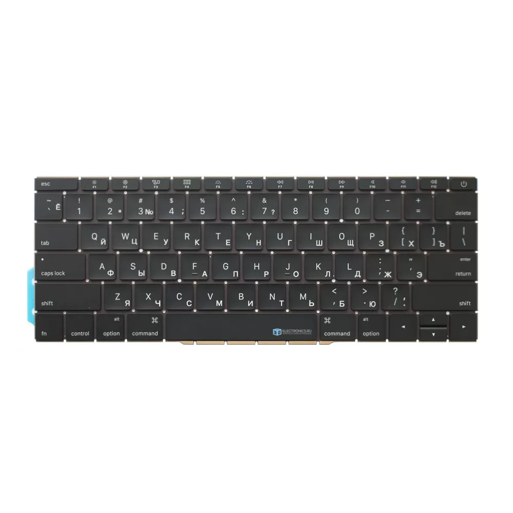 Клавиатура MacBook Pro 13" Retina A1708 Прямой Enter (ANSI) RUS (Org)