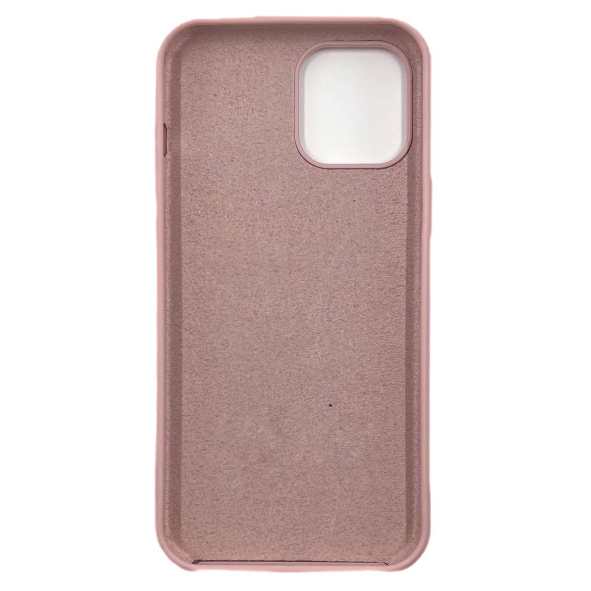 Чехол силиконовый гладкий Soft Touch iPhone 12 Pro Max, розовый песок №19 (закрытый низ)