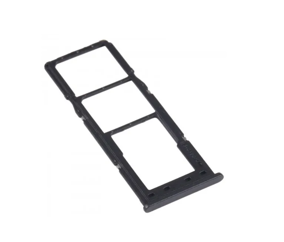 Держатель Sim Samsung A127 (A12S), черный