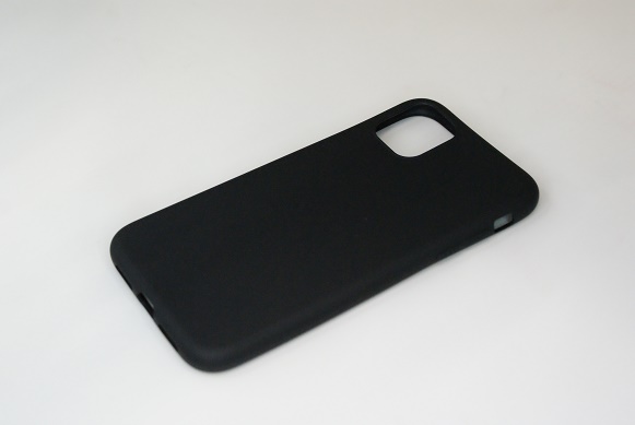 Чехол силиконовый матовый iPhone 11, черный