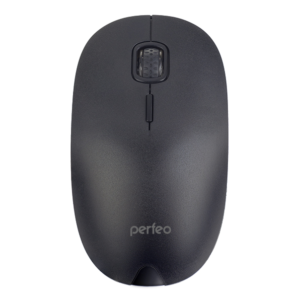 Мышь компьютерная беспроводная Perfeo Simple, черная