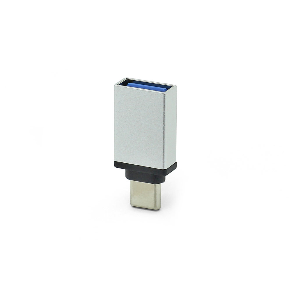 OTG-переходник Type-C - USB, серебристый