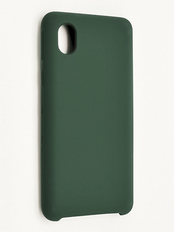 Чехол силиконовый гладкий Soft Touch Samsung A01 Core, зеленый лес
