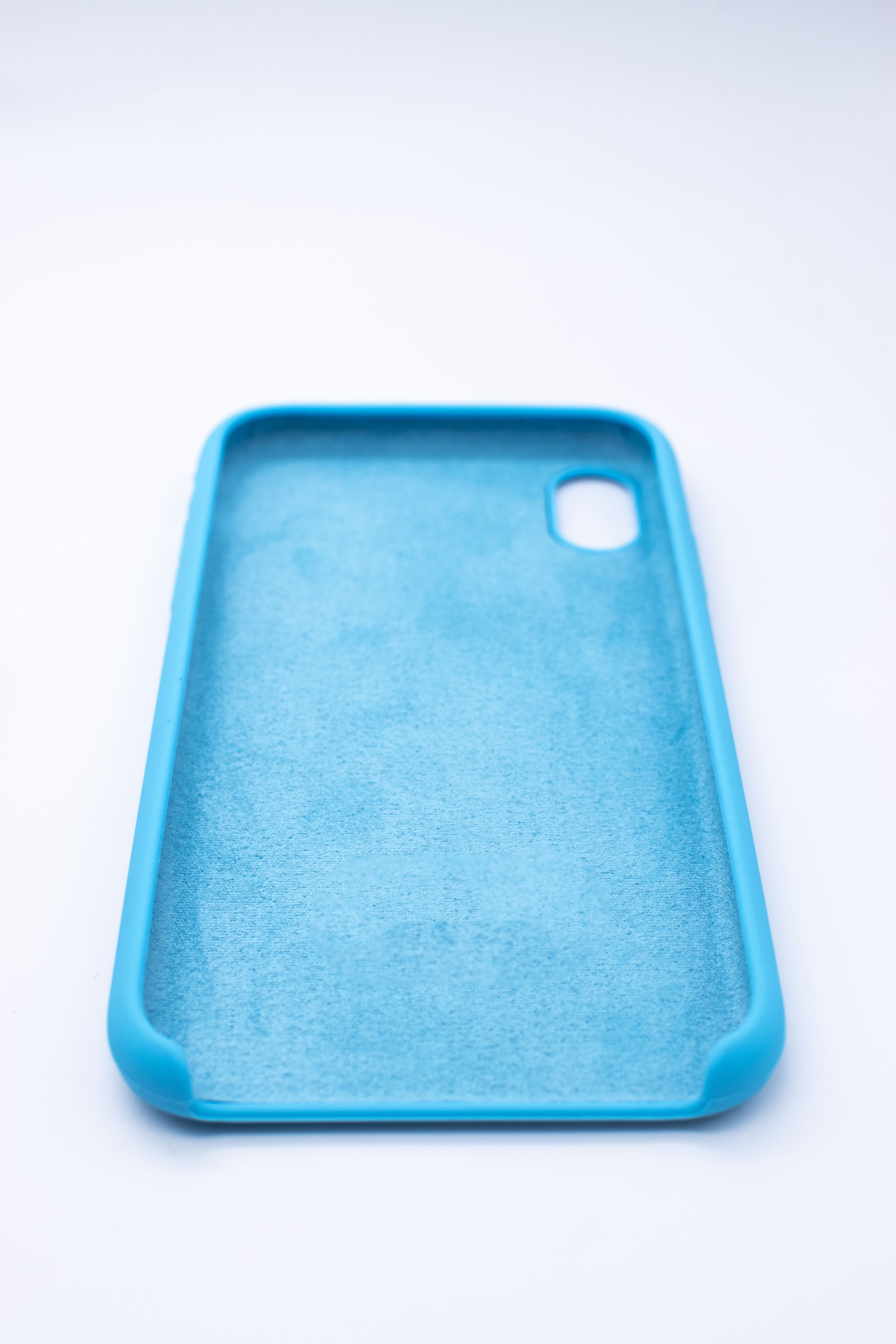 Чехол силиконовый гладкий Soft Touch iPhone XR, голубой №16