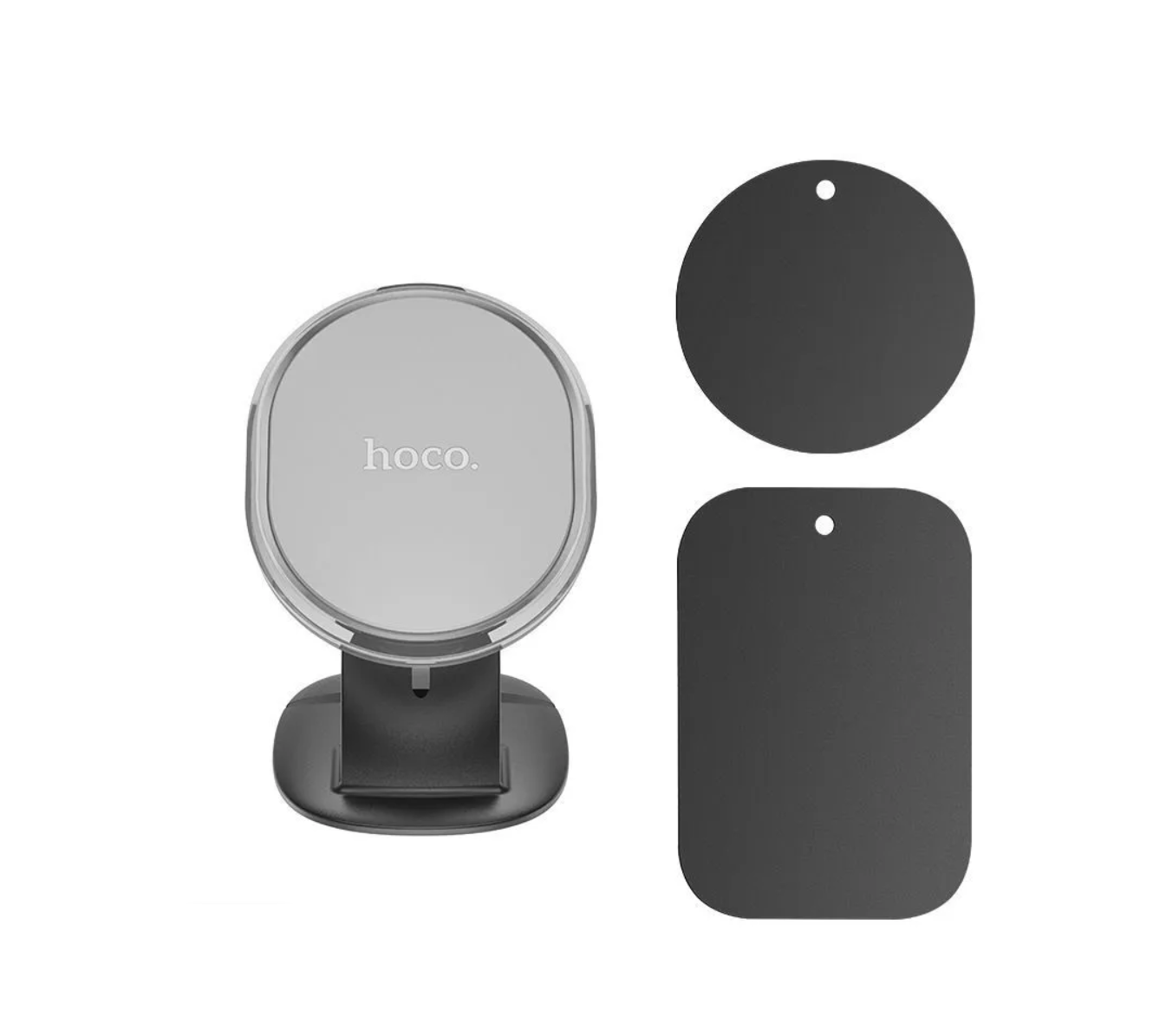 Держатель автомобильный HOCO H2 Crystal magnetic car holder (air outlet), серый