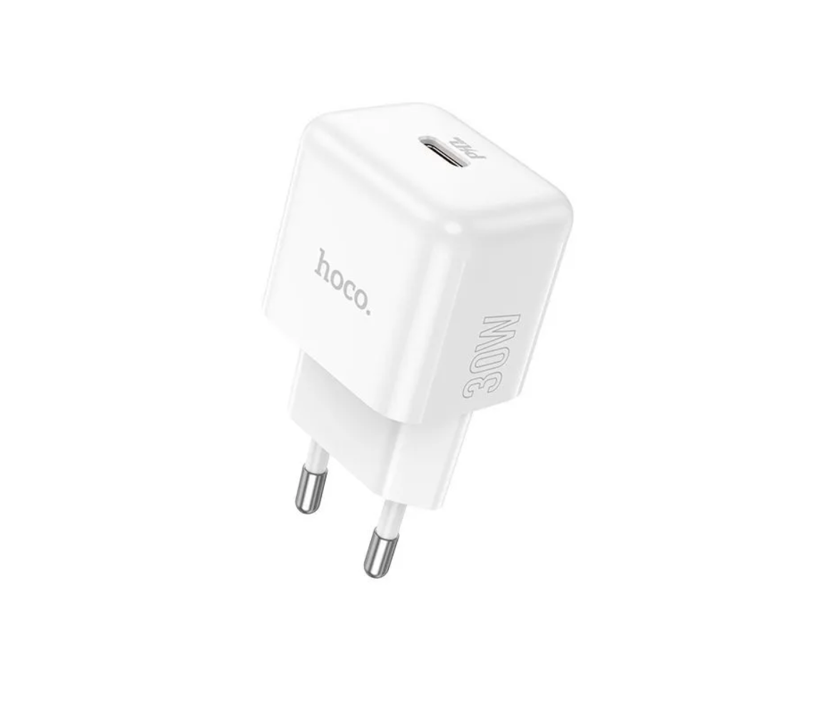 Сетевой адаптер HOCO N32 Glory PD30W single port charger, белый