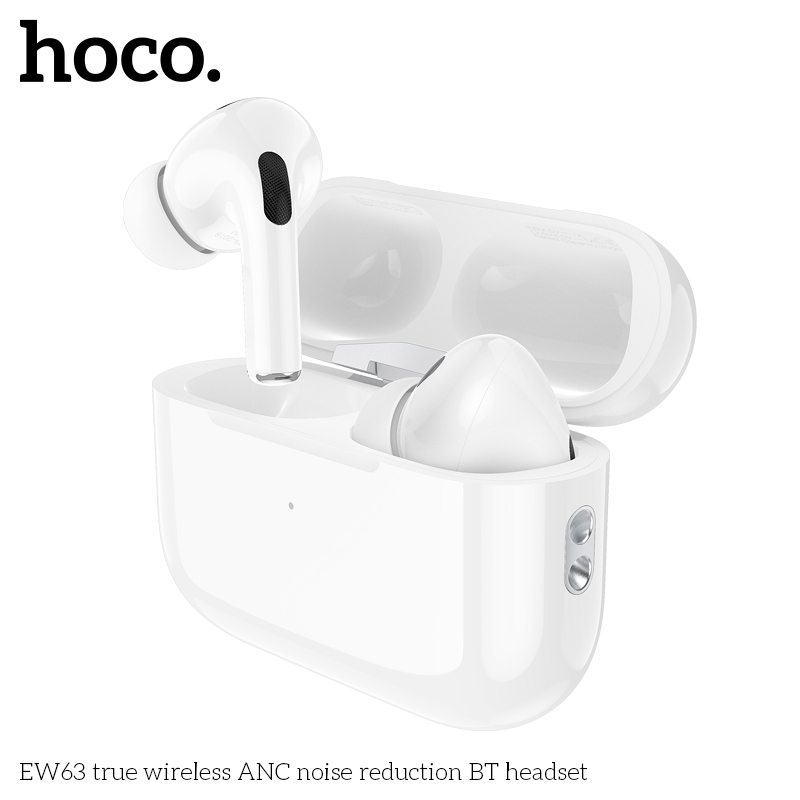 Беспроводные наушники HOCO EW63 Bluetooth True wireless ANC noise reduction BT headset, белые