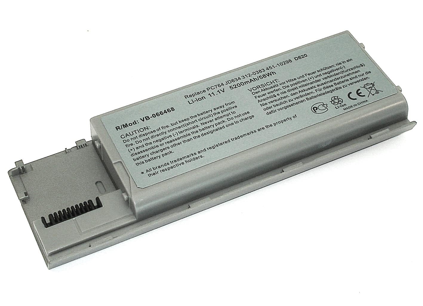АКБ для ноутбука Dell Latitude D620/D630 7800mAh (OEM)