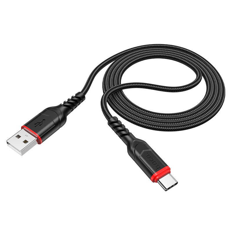 USB кабель Type-C HOCO X59 Blessing (100см. 3,0A), черный