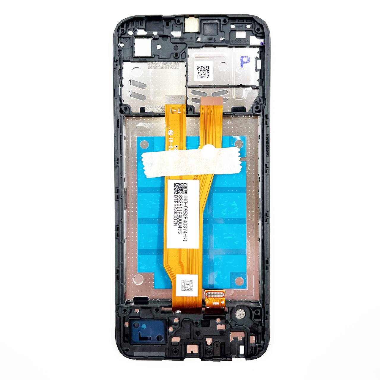 Дисплей Samsung A032F GALAXY A03 Core в сборе с тачскрином и рамкой, Черный (OR100%)