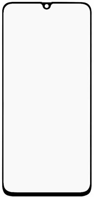 Стекло дисплея для переклейки Samsung A70 (A705F), с OCA пленкой, черное