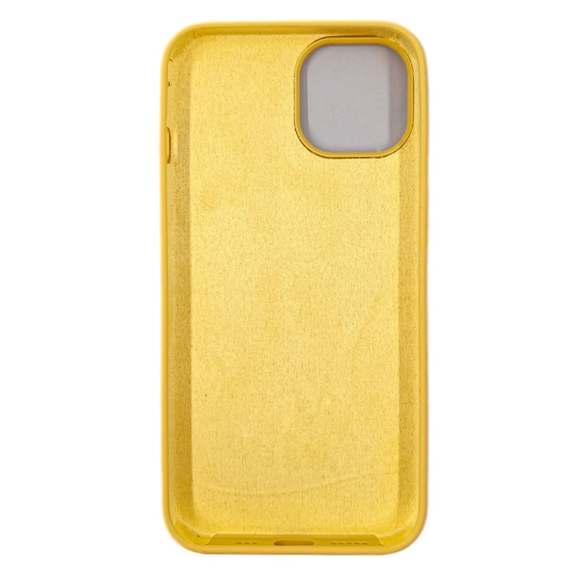 Чехол силиконовый гладкий Soft Touch iPhone 14, желтый №4 (закрытый низ)
