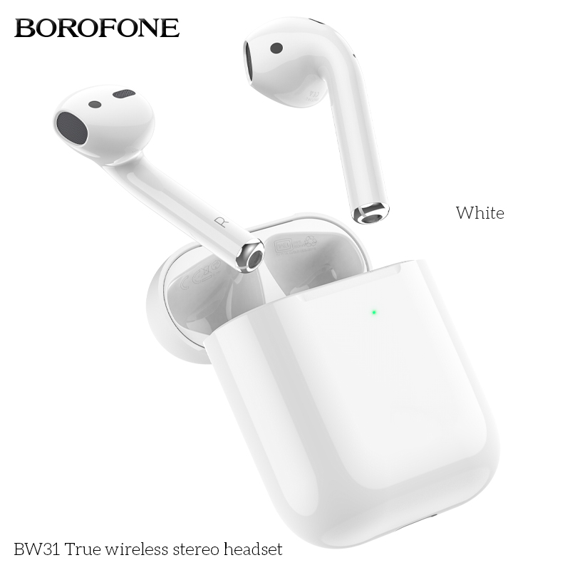 Беспроводные наушники BOROFONE BW83 True wireless BT headset Bluetooth, белые
