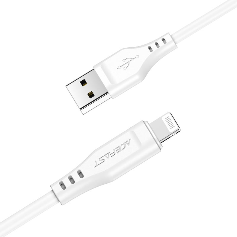 USB кабель Lightning ACEFAST C3-02 (120см. 2.4A), белый