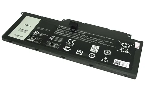 АКБ для ноутбука Dell F7HVR-4S1P 14.8V 58Wh черная (OEM)