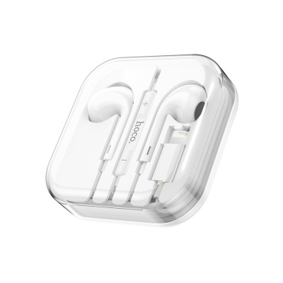 Наушники HOCO M1 Max Original Series Earphone Lightning, белые