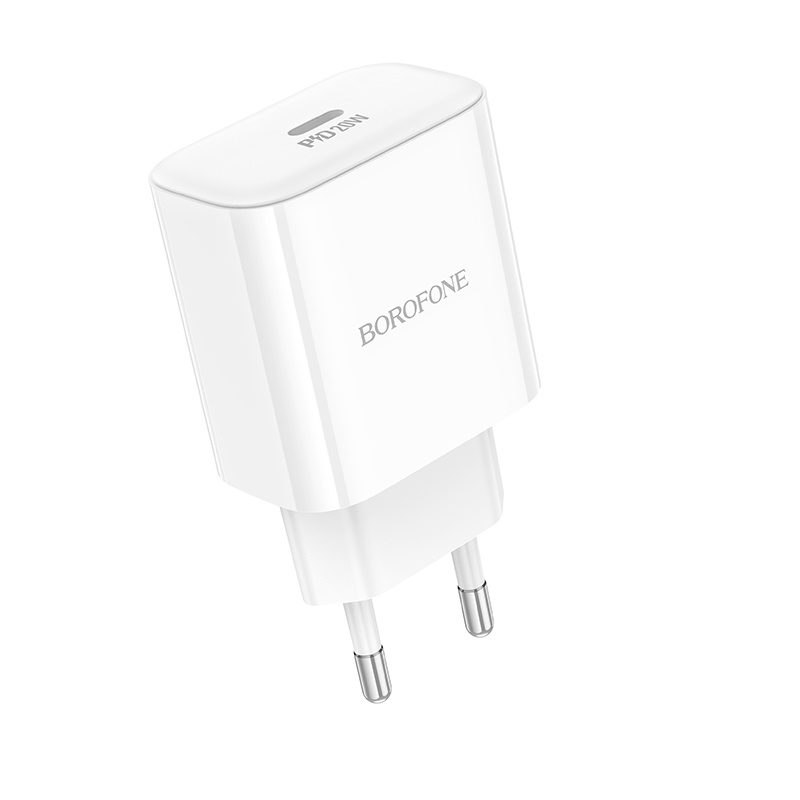 Сетевой адаптер BOROFONE BA81A PD20W Speedy charger, белый