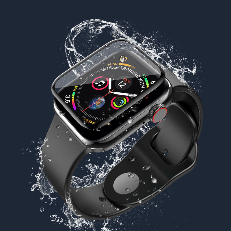 Защитное стекло Apple Watch 4/ 5/ 6/ SE 40 мм 3D HOCO A30, черное