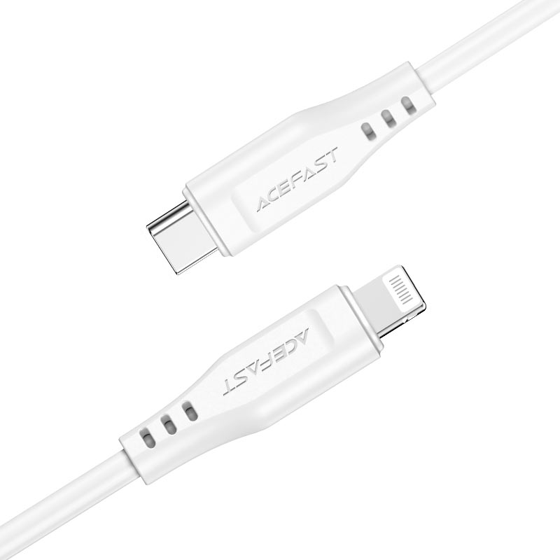 USB-C кабель ACEFAST C3-01 PD Type-C to Lightning (120см. 3A), белый