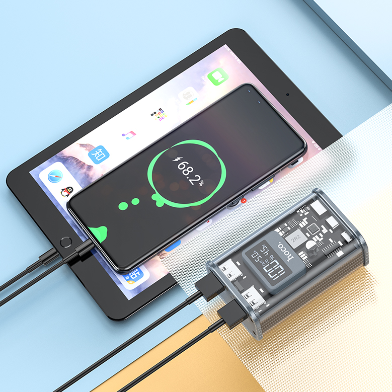 Внешний аккумулятор Power Bank 10000 mAh HOCO J105 Discovery edition 22.5W, серый