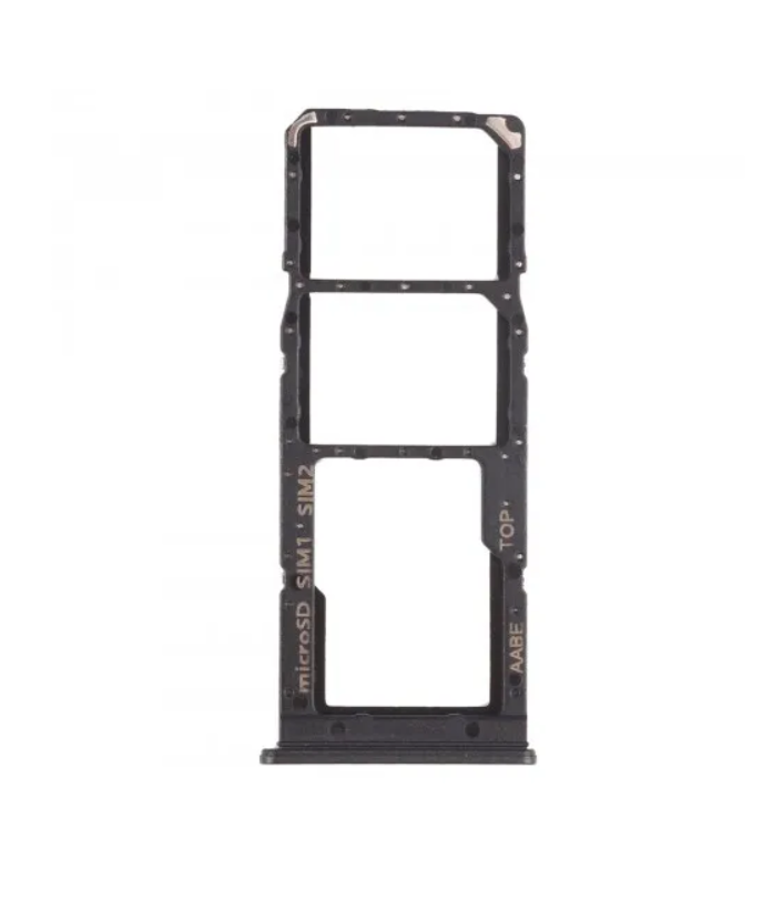 Держатель Sim Samsung A127 (A12S), черный