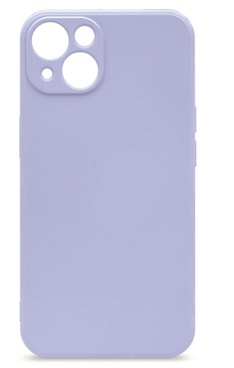 Чехол силиконовый гладкий Soft Touch iPhone 14, светло-сиреневый №4)