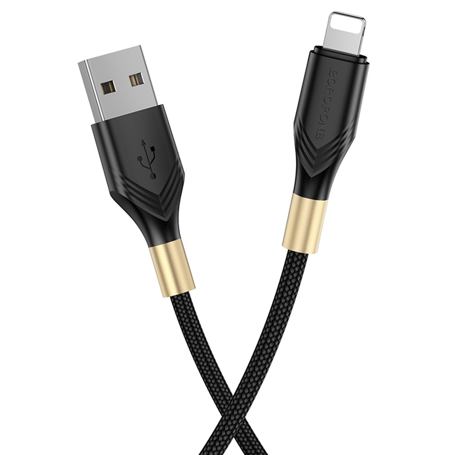 USB кабель Lightning BOROFONE BX92 Advantage (100см. 2.4A), черный