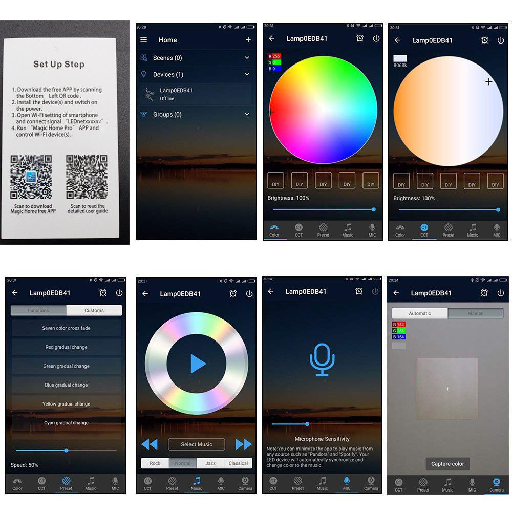 Умная лампочка OT-HOS16 (E27, RGB)