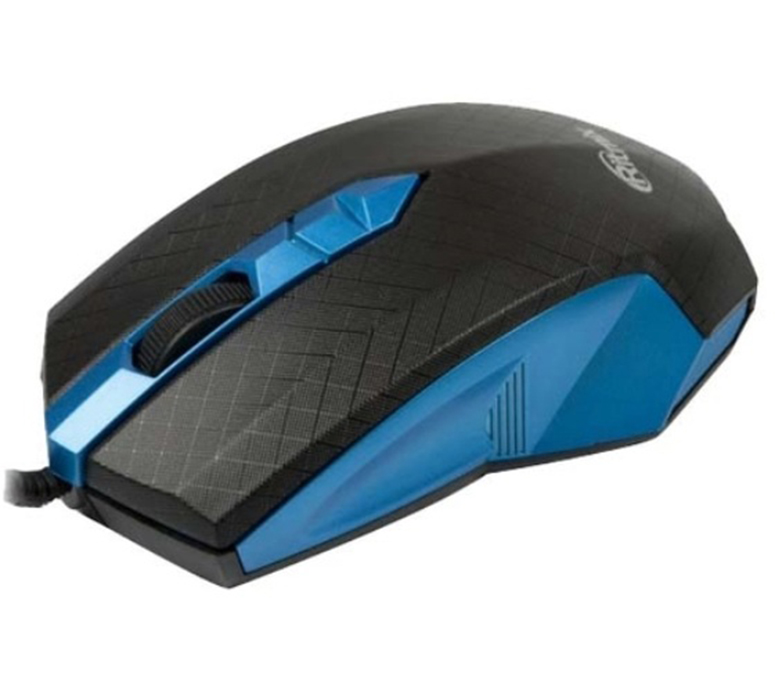 Мышь компьютерная проводная Ritmix ROM-202 USB, синяя