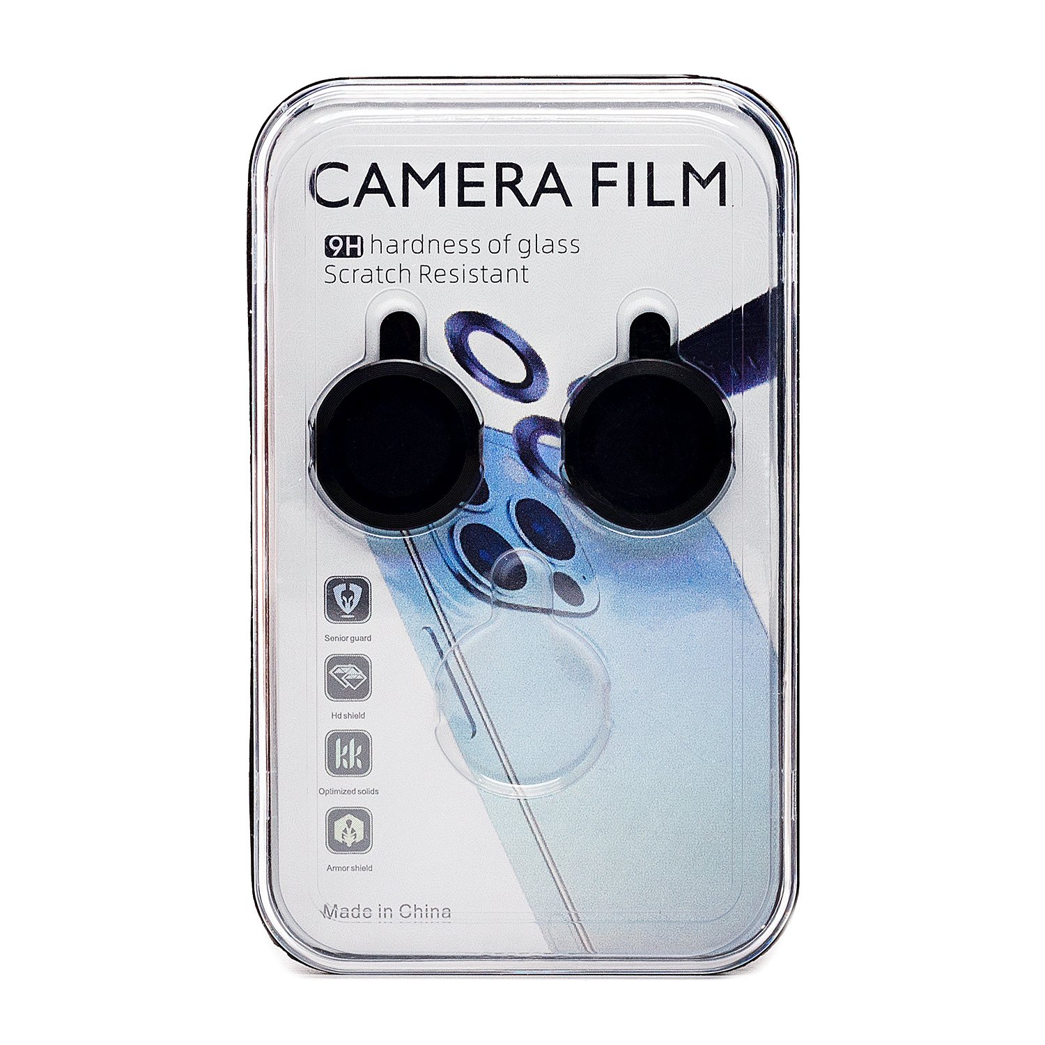 Защитное стекло для камеры CG01 для iPhone 16 /16 Plus, черное