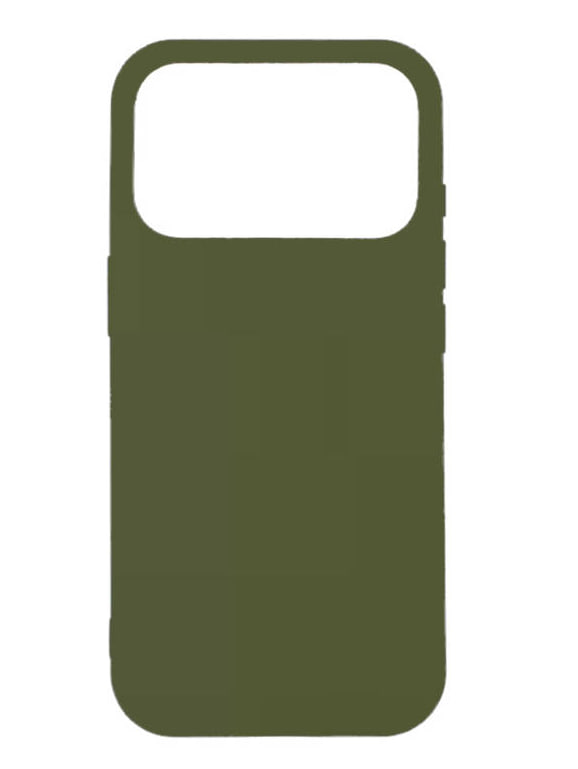 Чехол силиконовый гладкий Soft Touch iPhone 17 Pro, зелёный лес (закрытый низ)