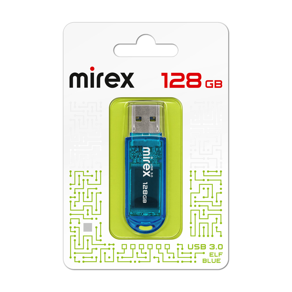 USB флеш-накопитель Mirex 128 GB USB 3.0 ELF, синий
