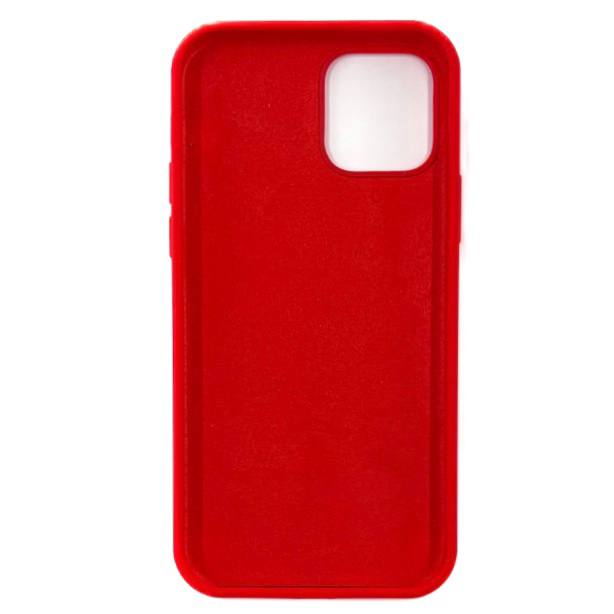 Чехол силиконовый гладкий Soft Touch iPhone 12 mini, красный №14 (закрытый низ)