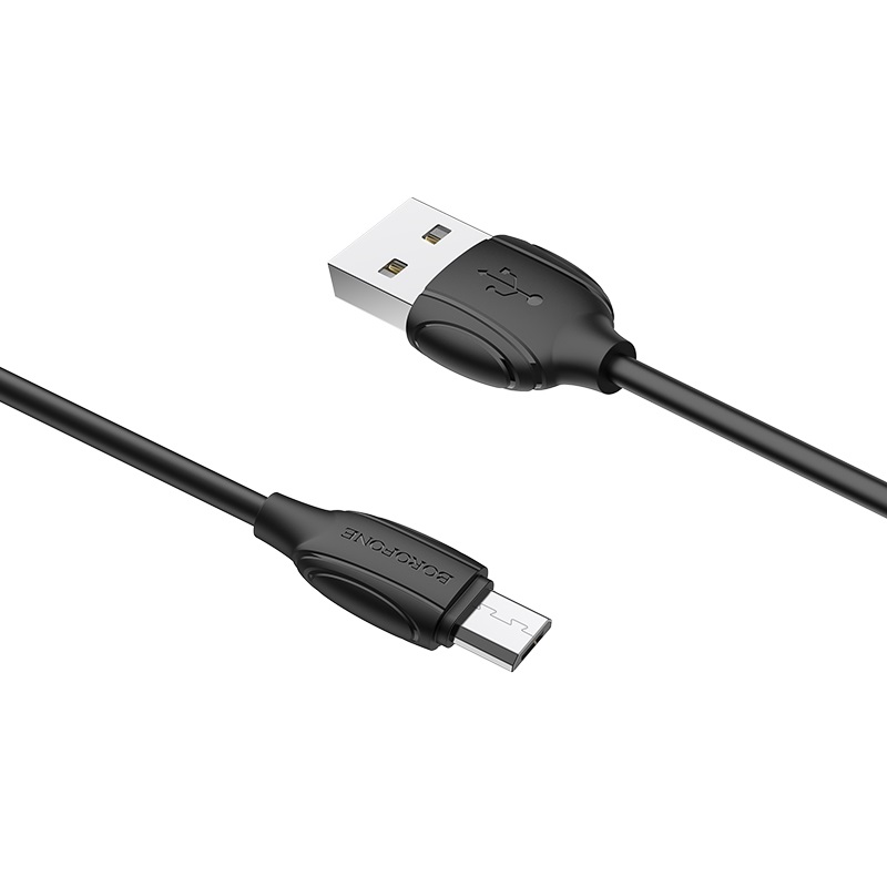 USB кабель micro USB BOROFONE BX19 Benefit (100см), черный